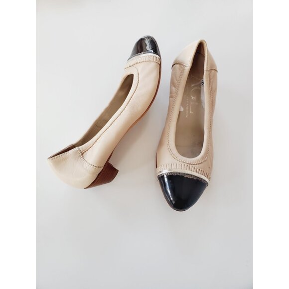 AGL Attilio Giusti Leombruni Womens Cap Toe Ballet Flat Tan Leather Size 39 US 9 - Picture 3 of 13